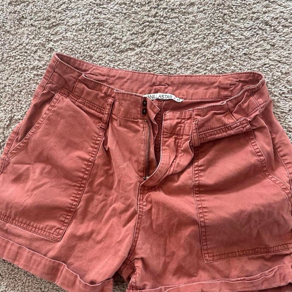 Vanilla-star Women's Pink and Orange Shorts